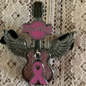 Hardrock 2012 Pinktober Winged Angel Guitar Pin